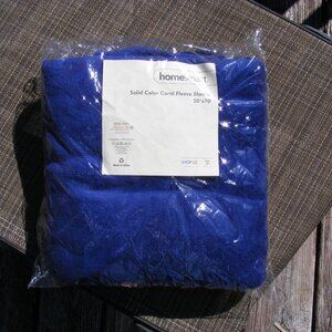 New Blue Soft Solid Color Fleece Coral Throw Blanket 50x70 Inches by Homesmart